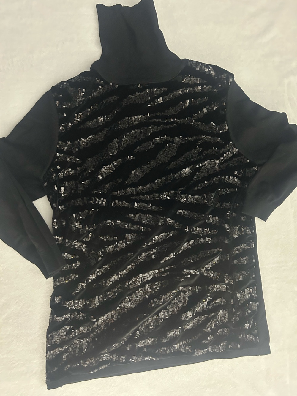 Peck & Peck Black Embellished Top